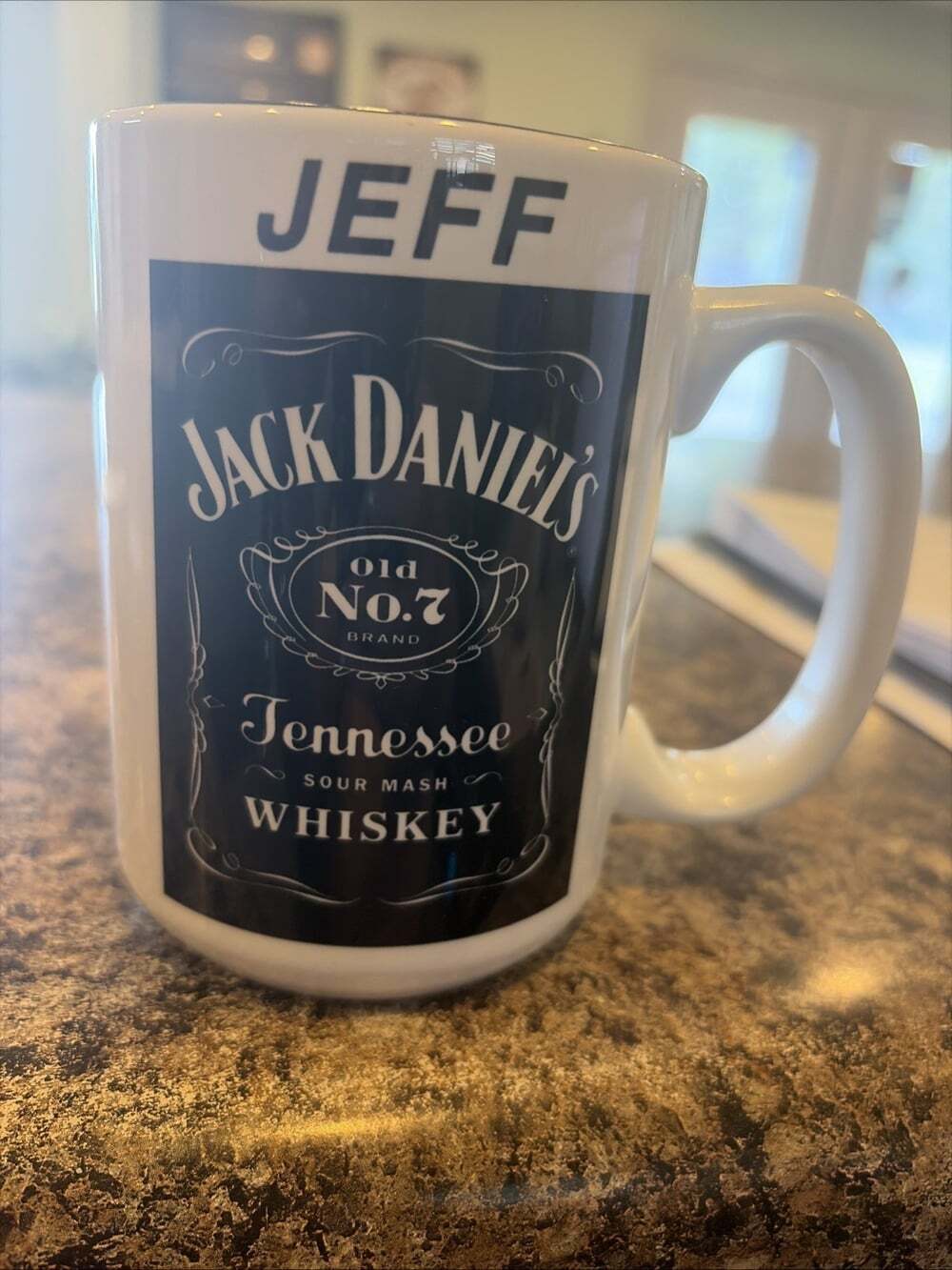 “Jeff” Personalized Jack Daniels Tennessee Whiskey Coffee Tea Mug